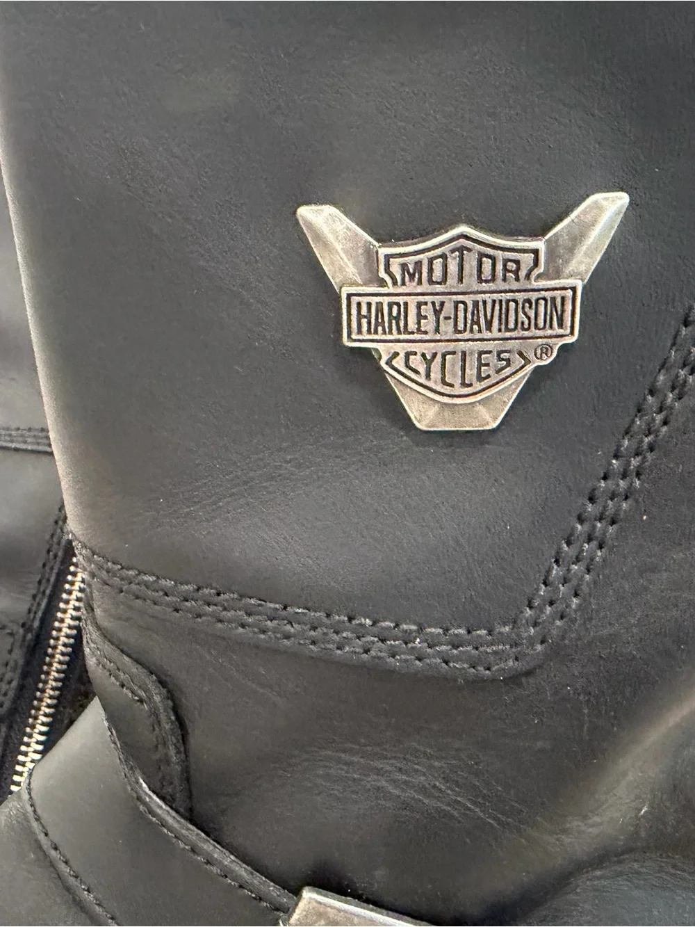 Harley-Davidson Shift Engineer D95115 Black Leather Motorcycle Boots Men’s 11.5